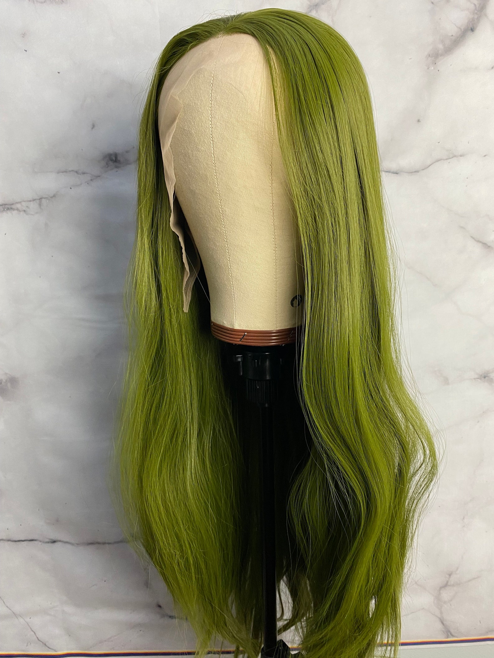 Olive Green Hair Wig, Dark Green Wig, Olive Green Hair Color,lace Front