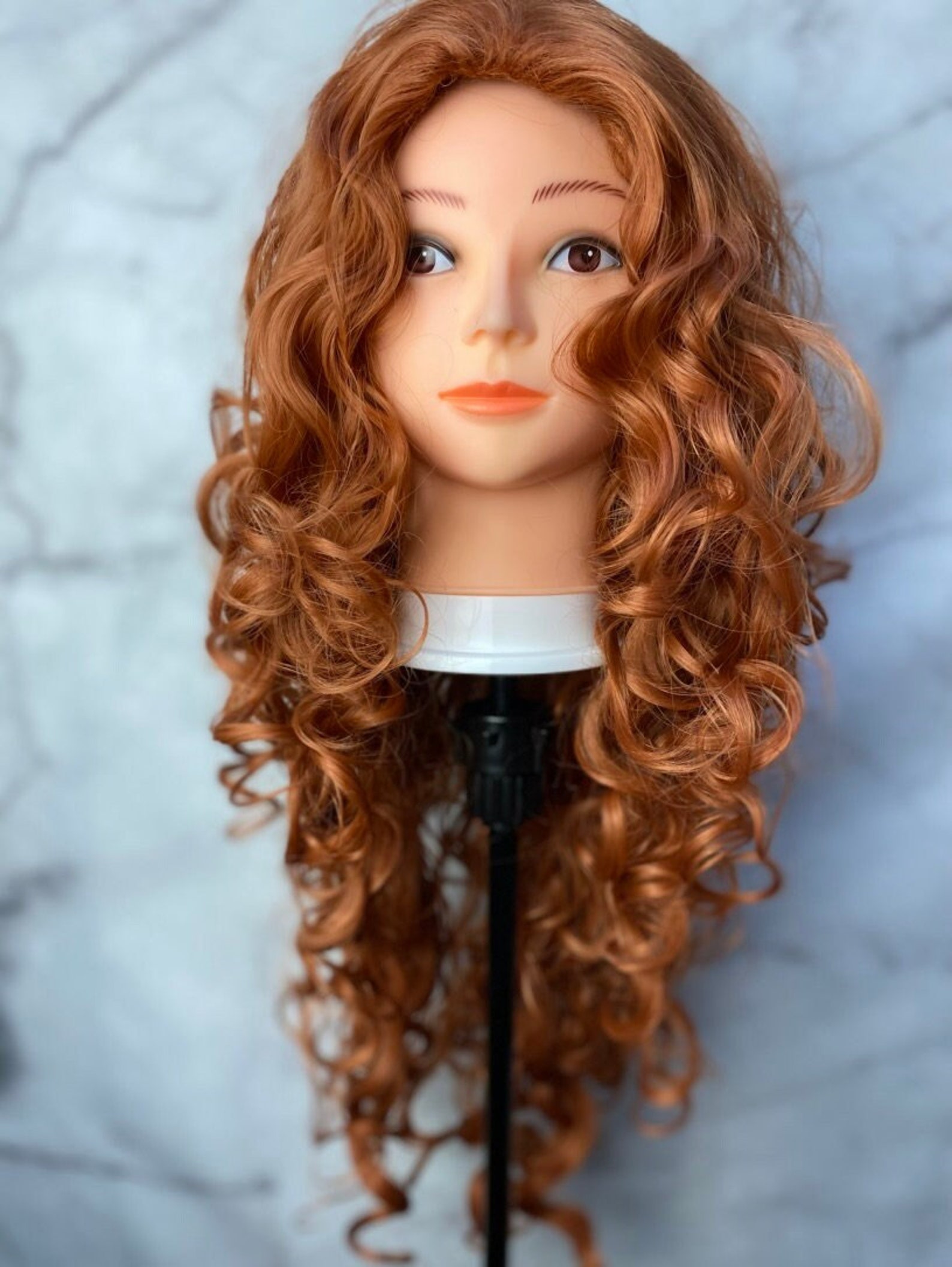 Curly Ginger Wig,cosplay Wig,costume Wig,curly Wavy Wigs,fox Red Wig