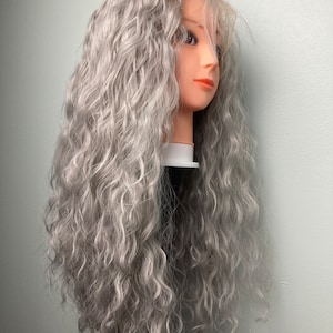 Stunning Gray Curly Wigs Image Concept Stunning Gray Curly Wigs Image Concept