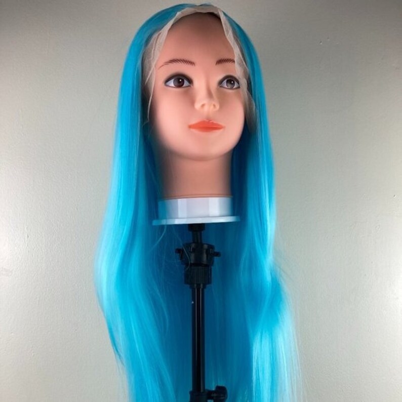 Light Blue Wig,lace Front Wig,blue Lace Wig,baby Blue Wig,straight Long