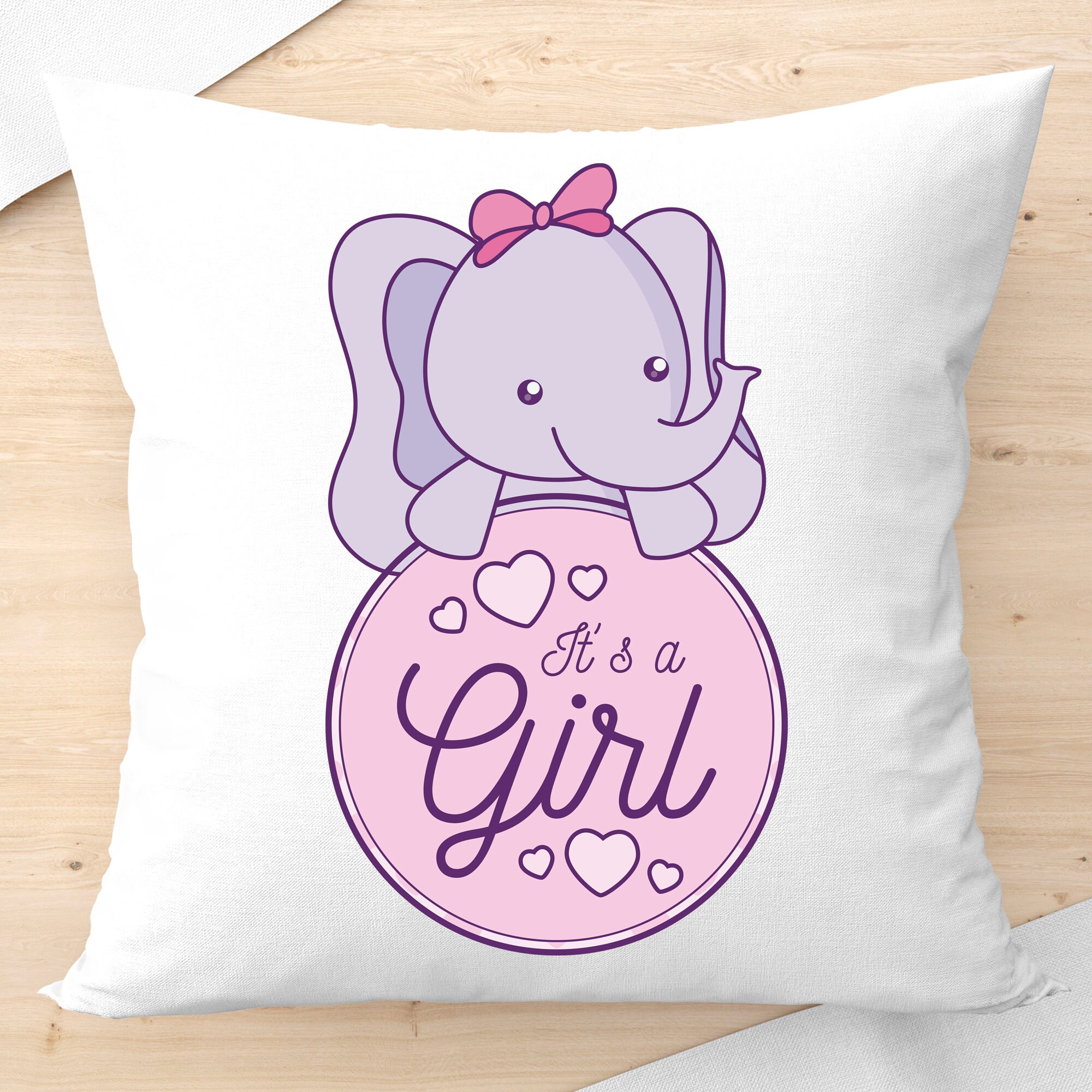 Personalised Baby Birth Cushion For It's A Girl/Boy Pillow Etsy