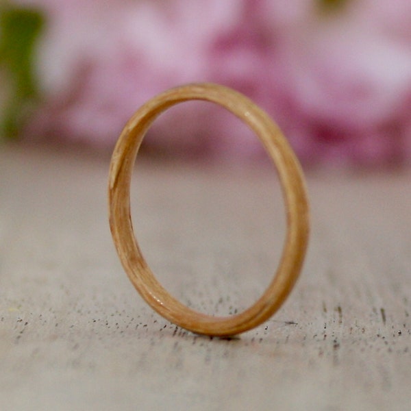 Wedding ring made of wood, extra thin, for engagement, wedding or as a friendship ring with desired engraving