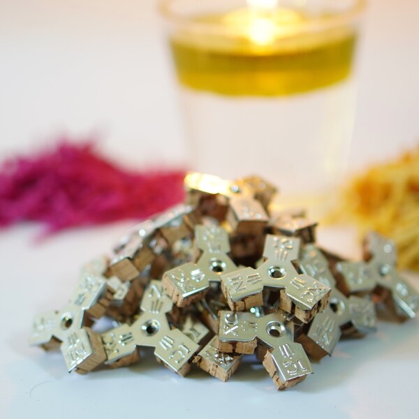 Flotteurs triangulaires en liège pour mèches de lampe à huile Vigil, bougies flottantes, économies en vrac sur le coin de la prière.