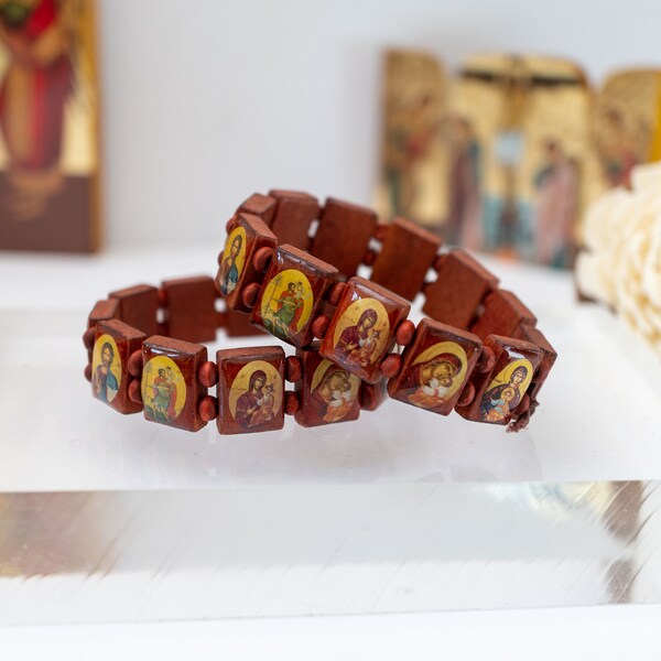 Holy Bracelet  - Bracelet with Holy Icons , Gift of faith, hope, love and healing to someone you care about