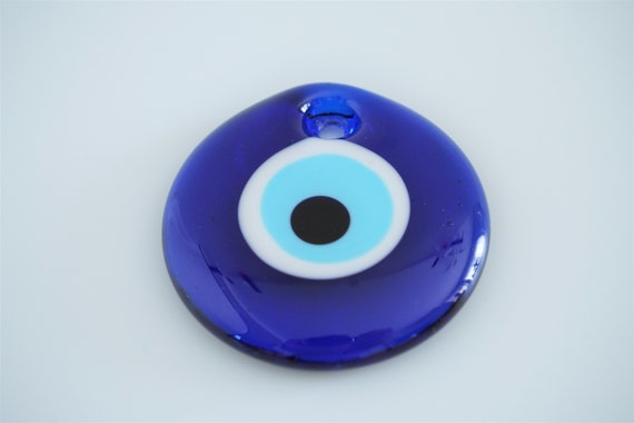 Blaues böses Auge Glas 1 Stk. 7 cm böser Blick Glas griechisch