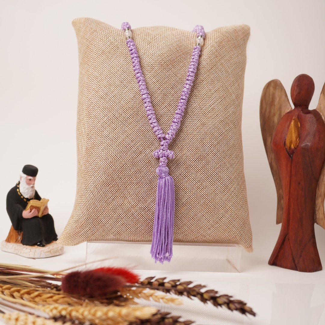 Orthodox Purple Prayer Rope 100 Knots Rosary 100 Knots Rosario ...