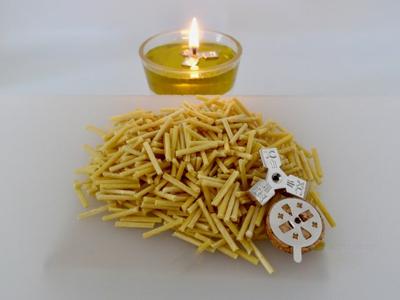 3pcs/set Wooden Candle Wicks, Natural Beeswax Candle Wicks Cross