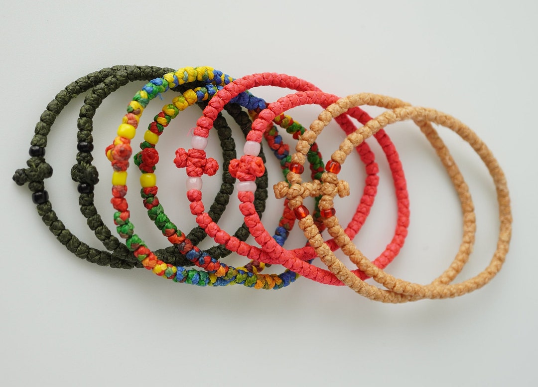 Komboskini greek Orthodox Prayer Bracelet, Spiritual Prayer Rope,prayer