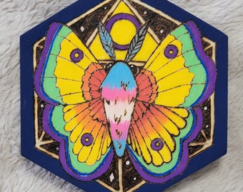 Pride Moth Mini Wall Hanging Dice Tray