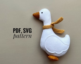 Goose felt pattern/ Goose pdf SVG pattern