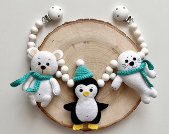 Polar animals stroller chain/ animals stroller toy