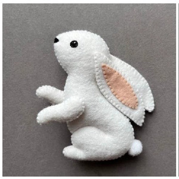 Bunny felt pattern/ Woodland animals pattern/ Bunny Pdf, SVG pattern