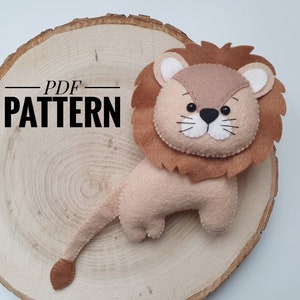 Lion felt Pattern / Safari animal pattern