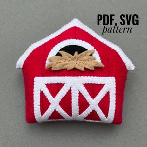 Farm felt pattern/ Farmhaus a PDF SVG pattern