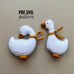 Goose felt pattern/ Goose pdf SVG pattern