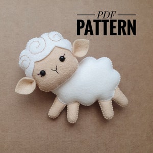 Sheep felt pattern/ Little prince PDF pattern