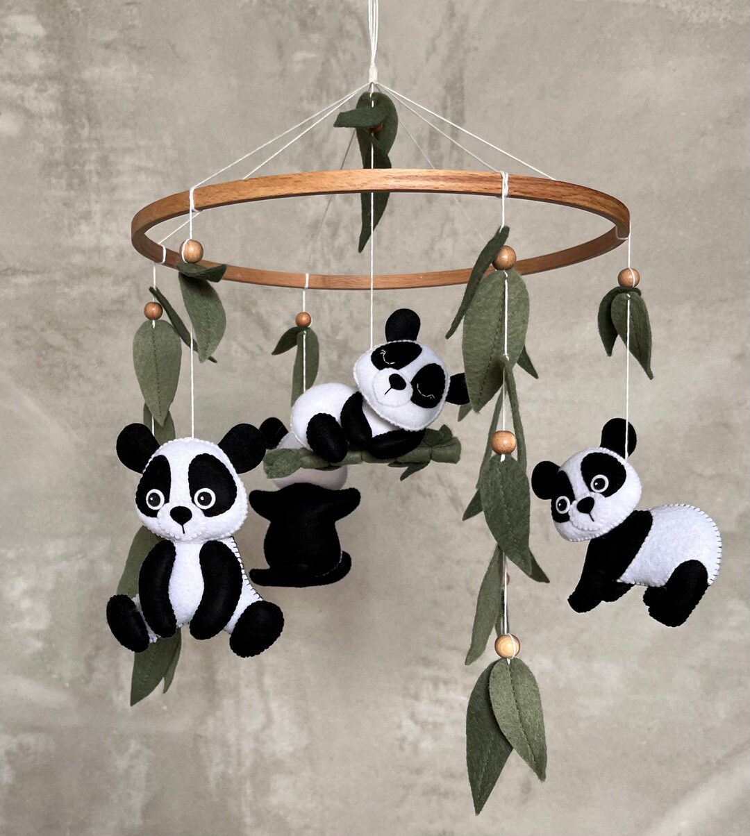 Panda Crib Mobile Safari Baby Mobile - Etsy