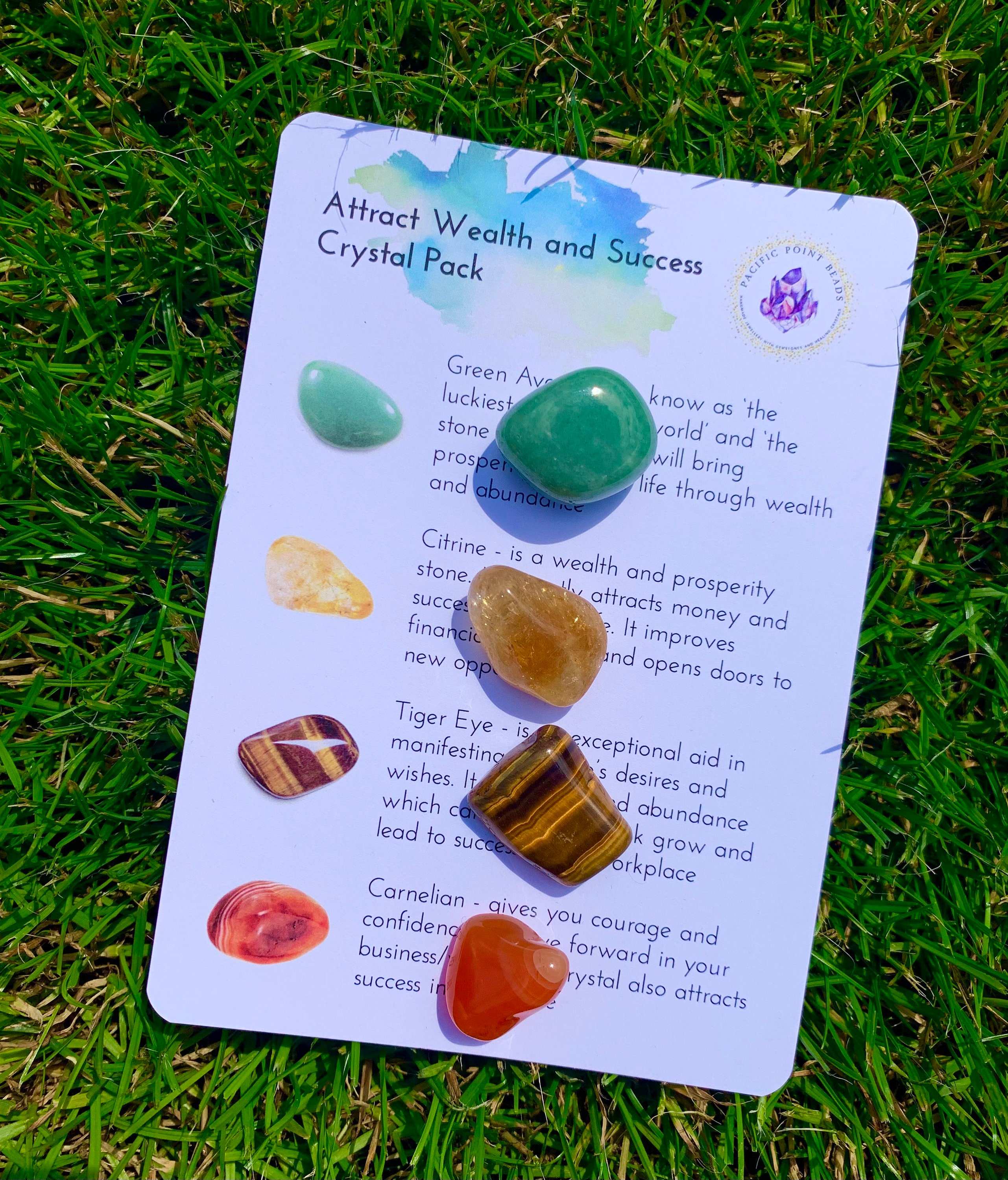 WEALTH and Prosperity Crystal Kit Crystal Pack Attract Money Etsy UK
