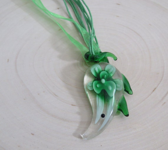 Vintage Murano style Glass Necklace / Whimsical M… - image 3