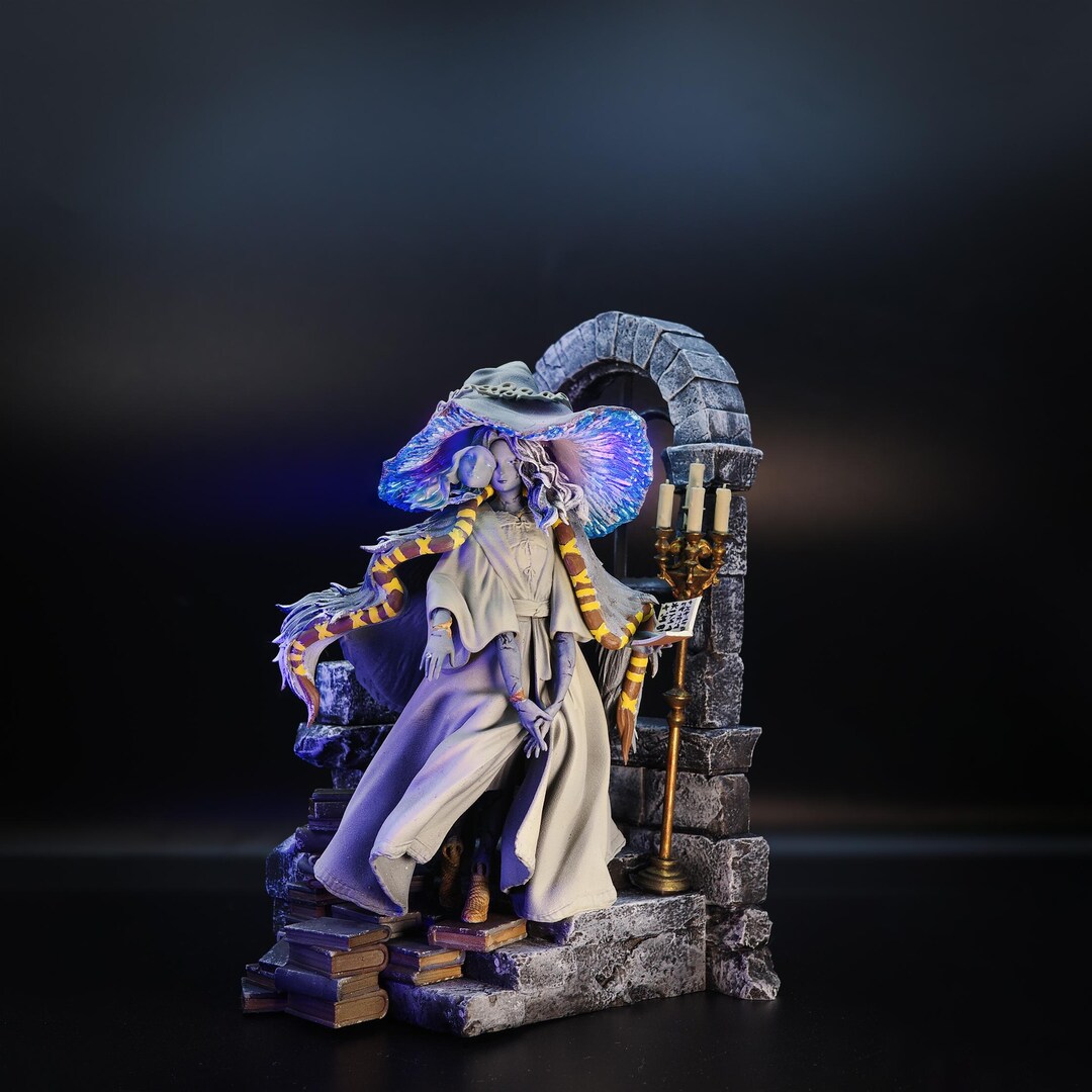 Ranni the Witch Figure - Mystical Blue Gamer Statue - Etsy