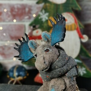 Handmade Teddy Elk Plush Toy Elk Collectible Teddy Plush moose Teddy Moose Plush Elk Handmade Elk handmade Moose