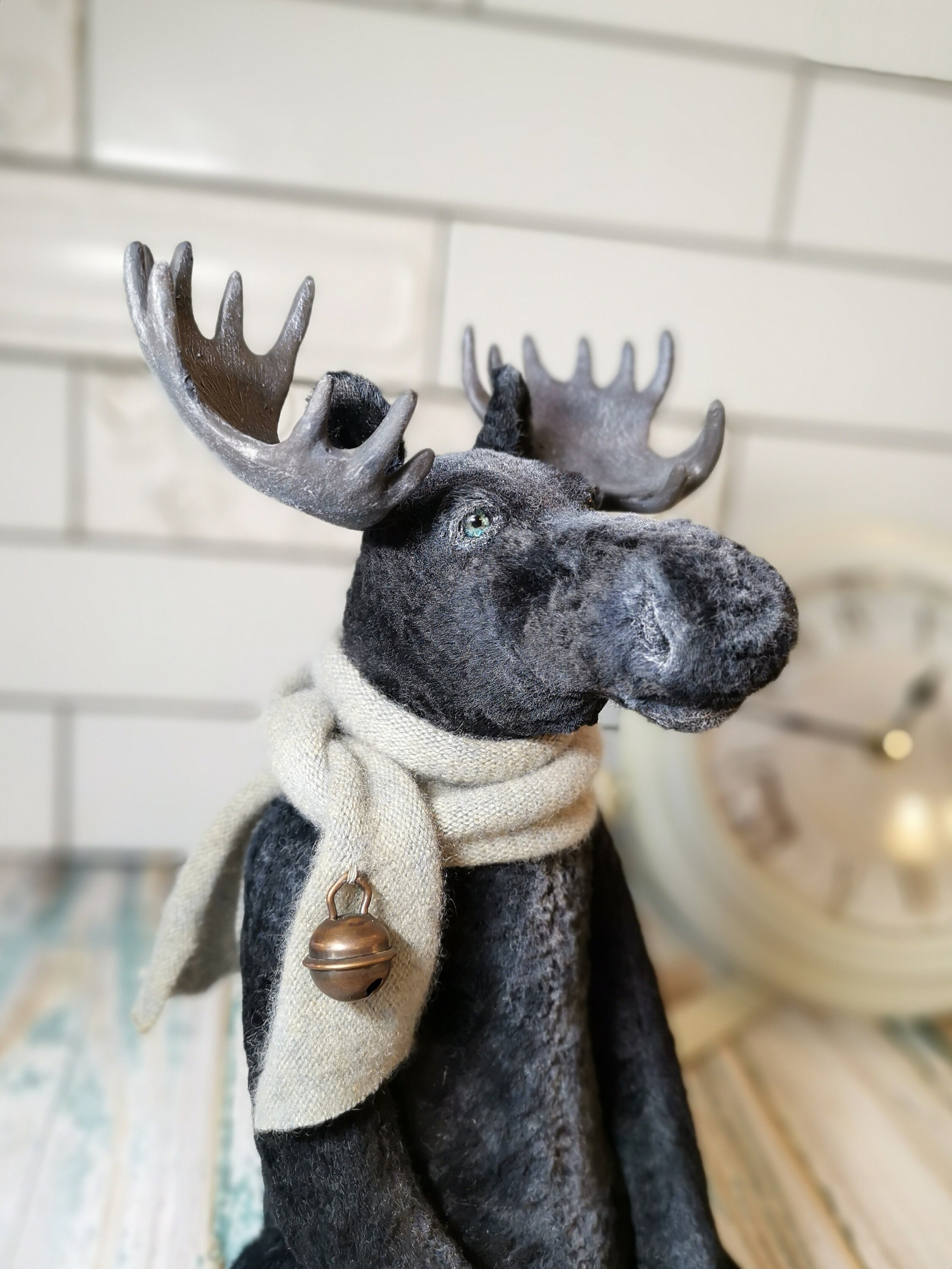 Reserved Teddy moose Collectible teddy toy Interior toys Etsy