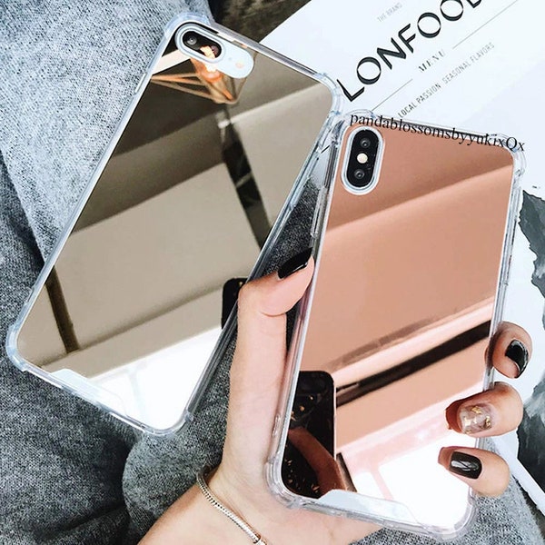 Étui de téléphone miroir pour maquillage et selfie pour Apple iPhone 7 8 X XR XS SE 11 12 13 Mini Pro Max. Cadeau parfait pour elle.