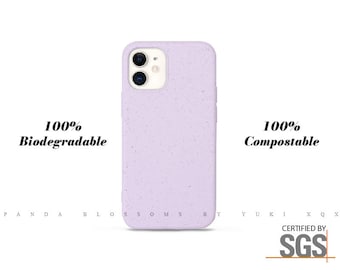 Certified 100% Biodegradable and Compostable Plastic Free Eco-friendly Phone Case for iPhone 7 8 X XR XS SE 11 12 13 14 Mini Plus Pro Max