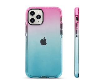 Clear Impact Colour Rainbow Bumper Shock Proof Sleek Luxury Case for iPhone 7 8 X XR XS SE 11 12 13 Mini Pro Max