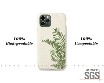 Certified 100% Biodegradable and Compostable Plastic Free Eco-friendly Phone Case for iPhone 7 8 X XR XS SE 11 12 13 14 Mini Plus Pro Max