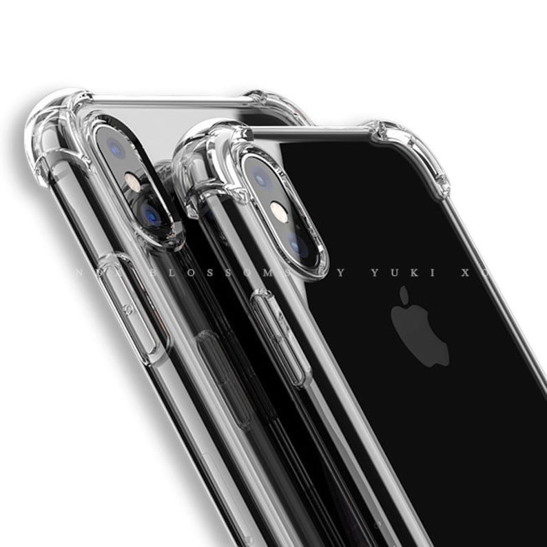 Crystal Clear Impact Reinforced Corners Hard Phone Case. Shock Etsy