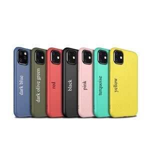 Coque de portable 100% biodégradable et respectueuse de l'environnement pour iPhone 7 8 X XR XS SE 11 12 13 14 Plus Mini Pro Max. Fabriqué à partir de paille de blé. image 7