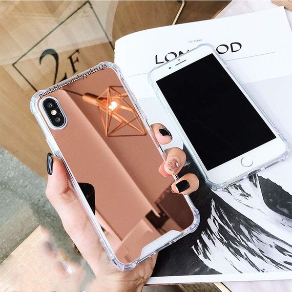 Luxury Rhinestone Mirror Phone Case With Makeup Mirror Full Cover  Protective Case, Compatible With Iphone 15 Pro Max/14/13/12/11