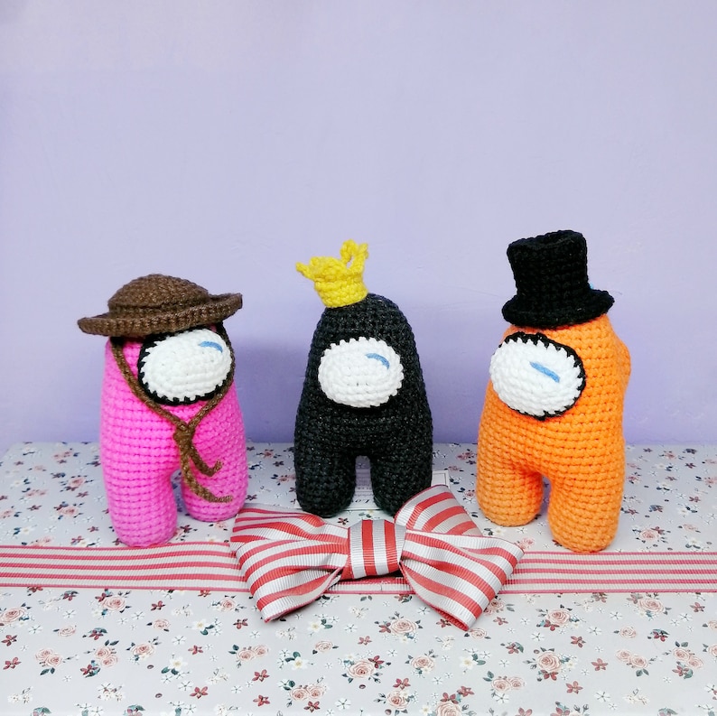 7 CROCHET PATTERN Among Us Crewmate 6 Hats for Among Us Etsy