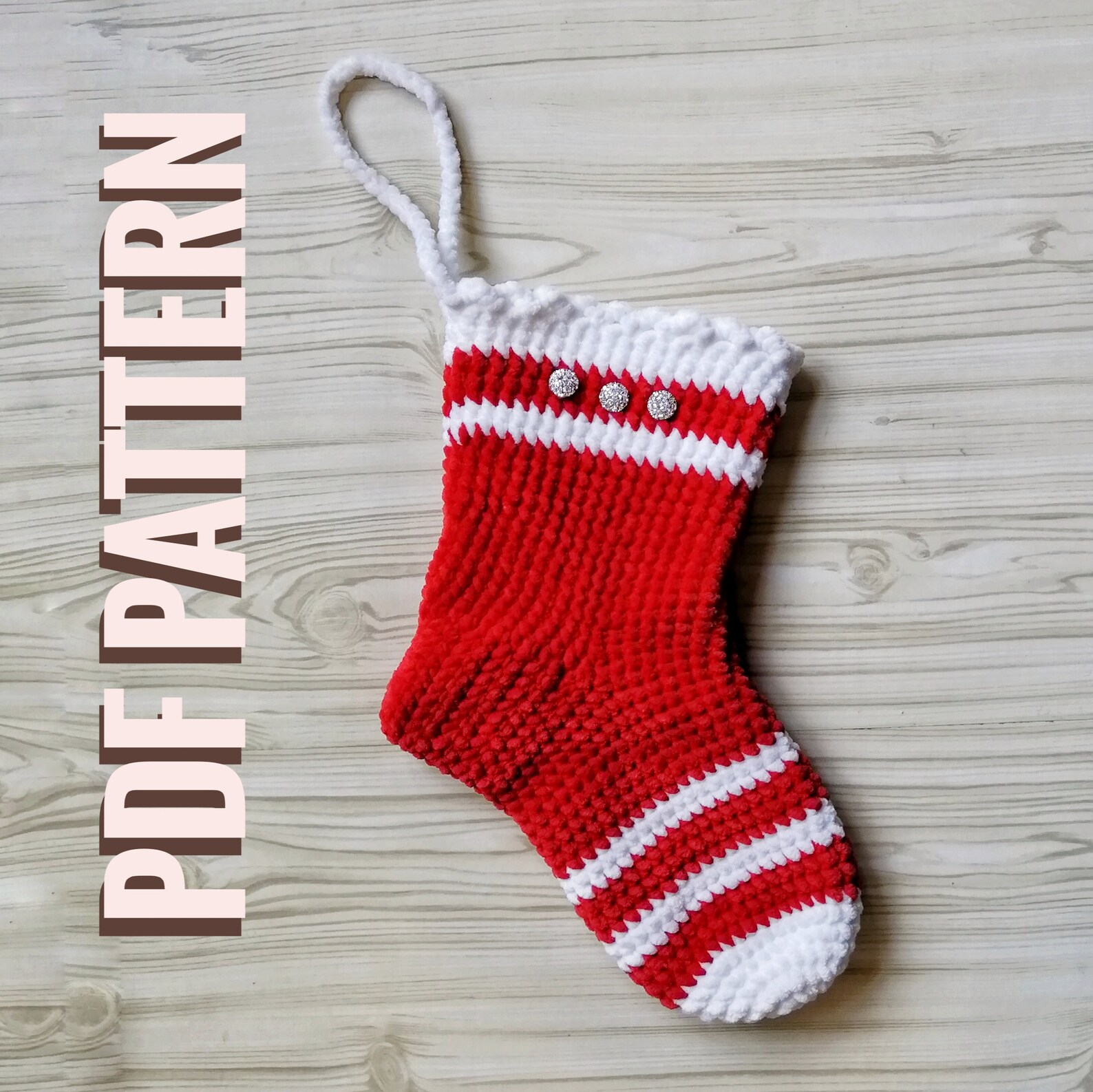 CROCHET PATTERN Christmas sock Christmas gift Crochet Gift Etsy