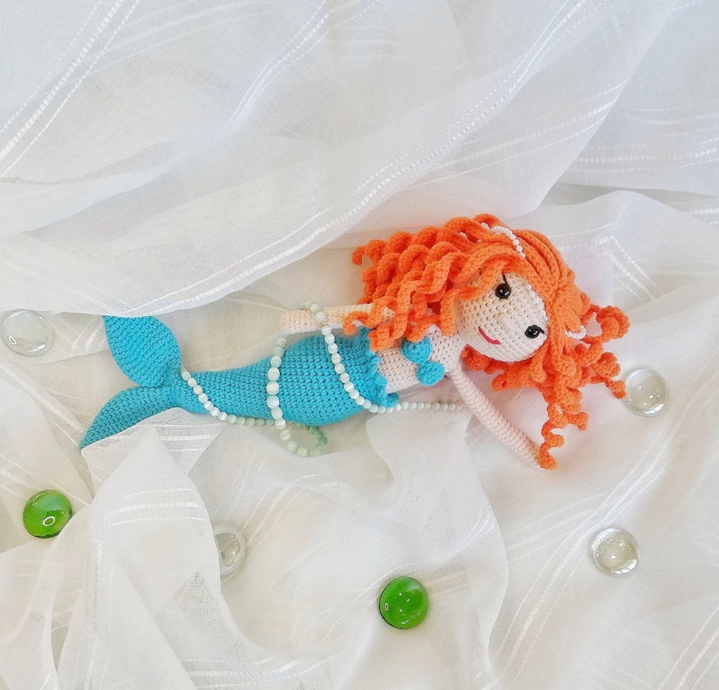 CROCHET PATTERN Mermaid Amigurumi Doll Crochet Mermaid Doll Etsy