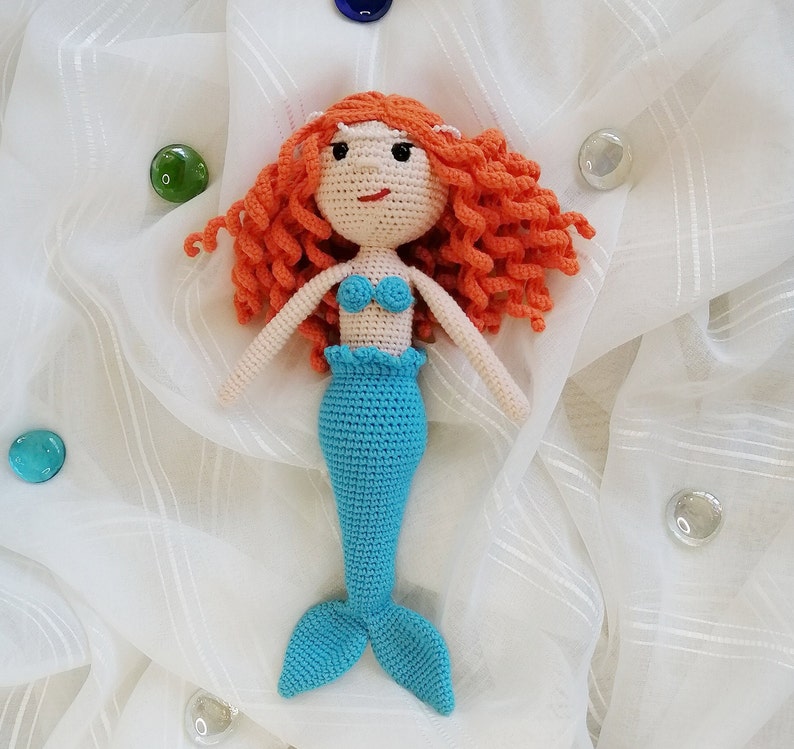 CROCHET PATTERN Mermaid Amigurumi Doll Crochet Mermaid Doll Etsy