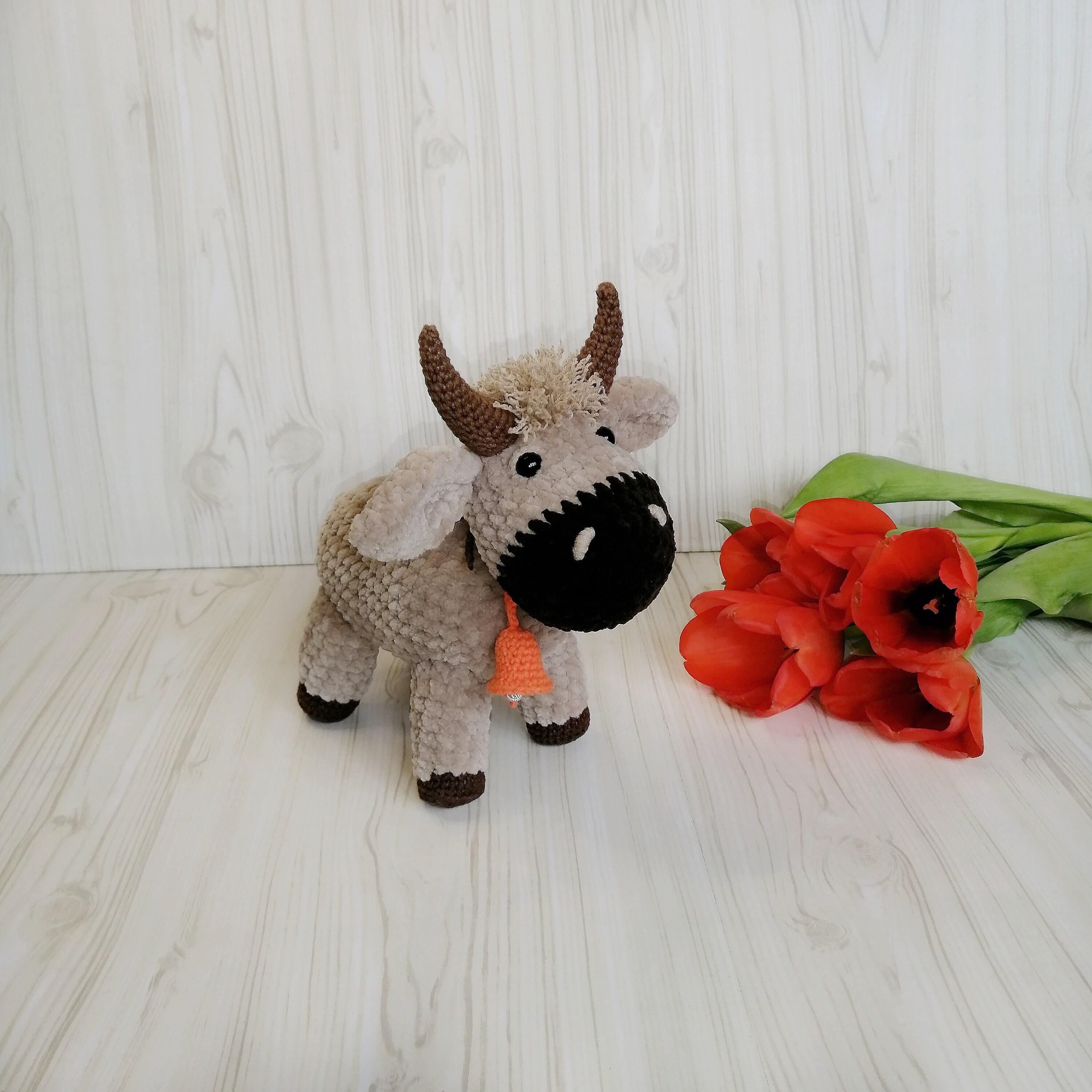CROCHET PATTERN Bull crocheted pattern Simple instructions Etsy