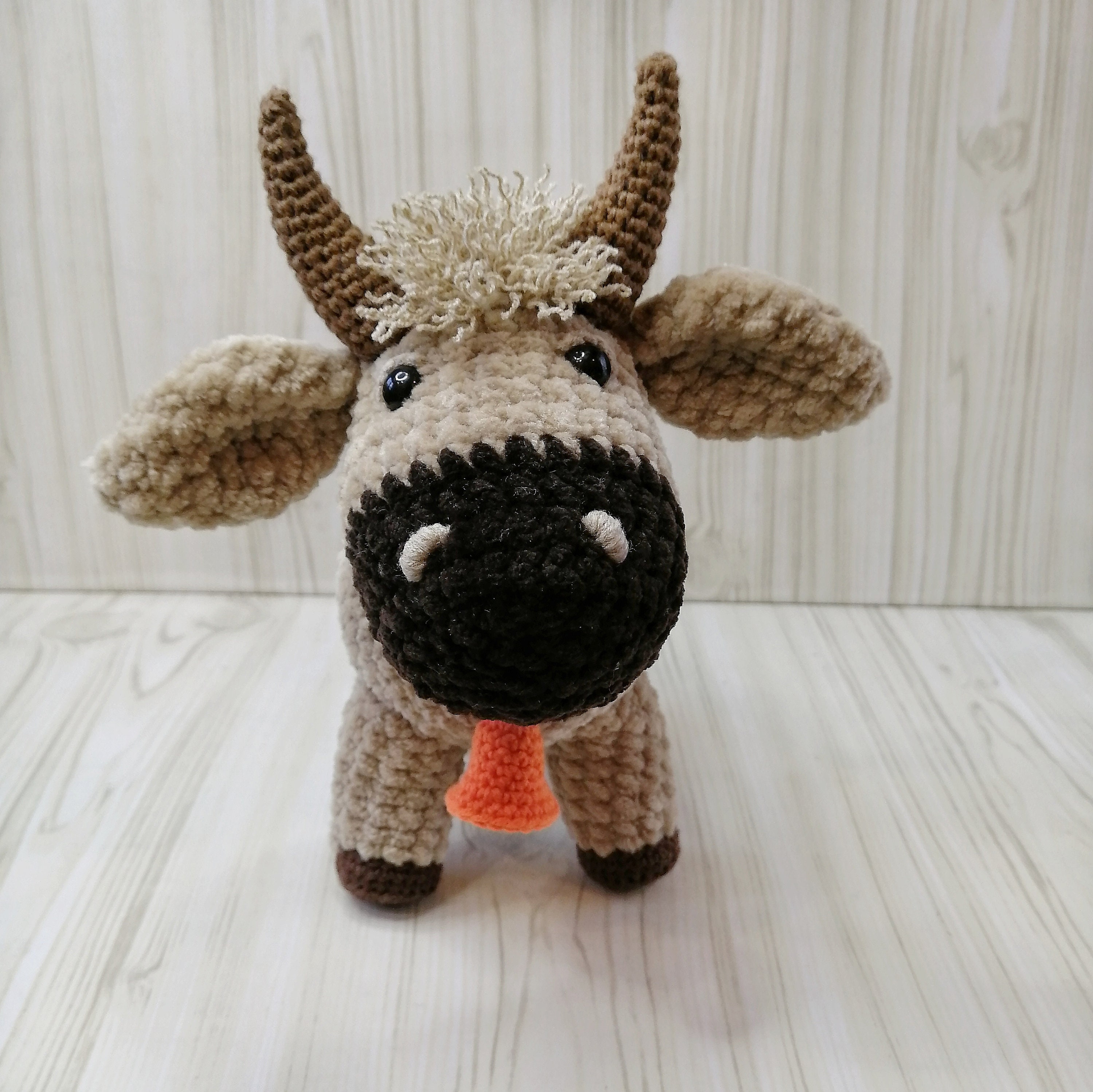 CROCHET PATTERN Bull crocheted pattern Simple instructions Etsy