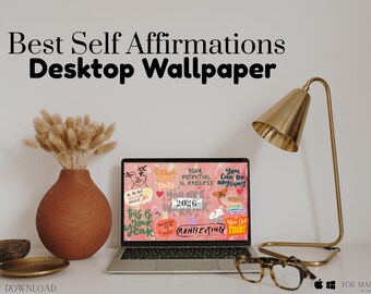 Affirmation Wallpaper | Motivierender Desktop Hintergrund (Digitaler Download)