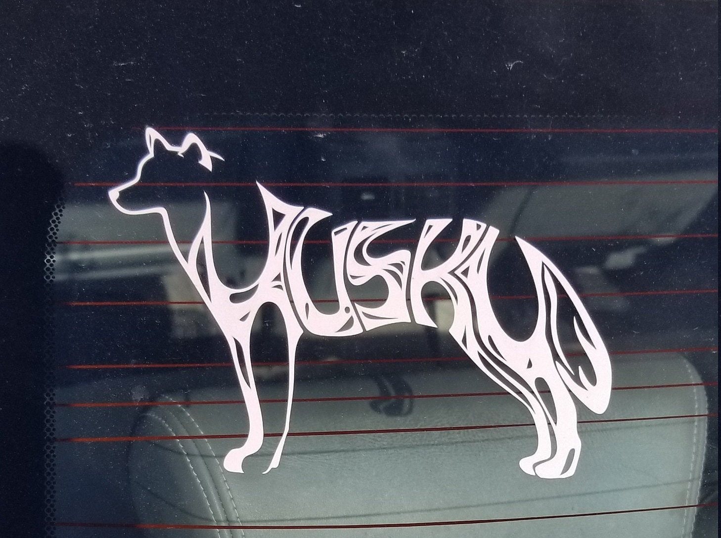 Husky Decal Husky Sticker Dog Sticker Car Decal Vinyl Etsy