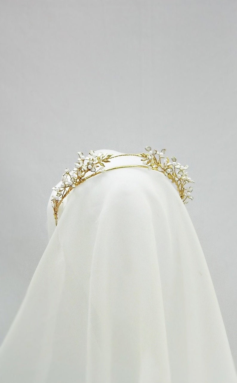 PACKOVE DIY Haarreif Basis - 2 Stück, Goldene Kronenrohlinge