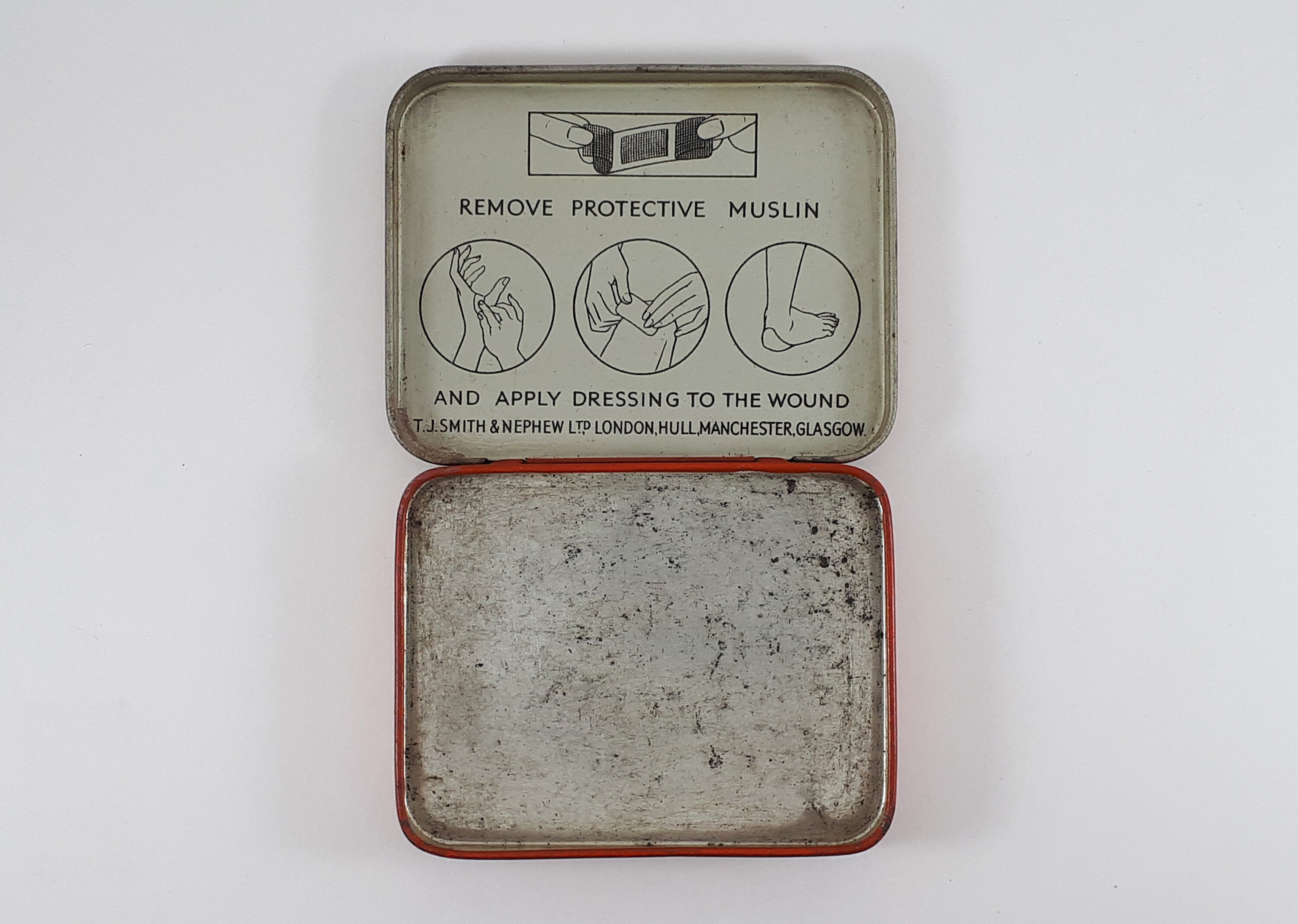 Vintage Elastoplast First Aid Dressing Tin With Hinged Top Etsy UK