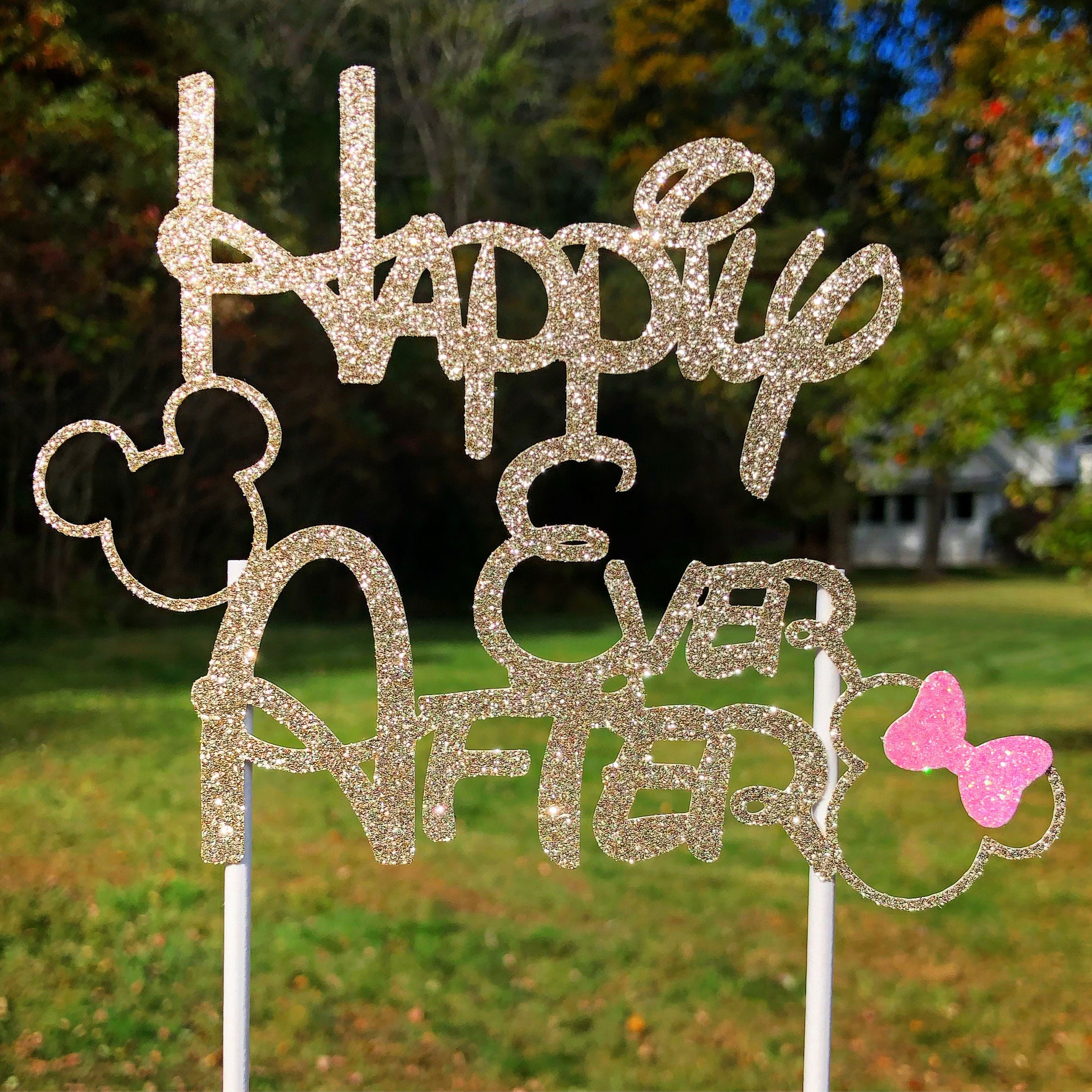 Disney Wedding Cake Topper, Happily Ever After Cake Topper, Mickey Disney Wedding Cake Topper, Happily Ever After Cake Topper, Mickey