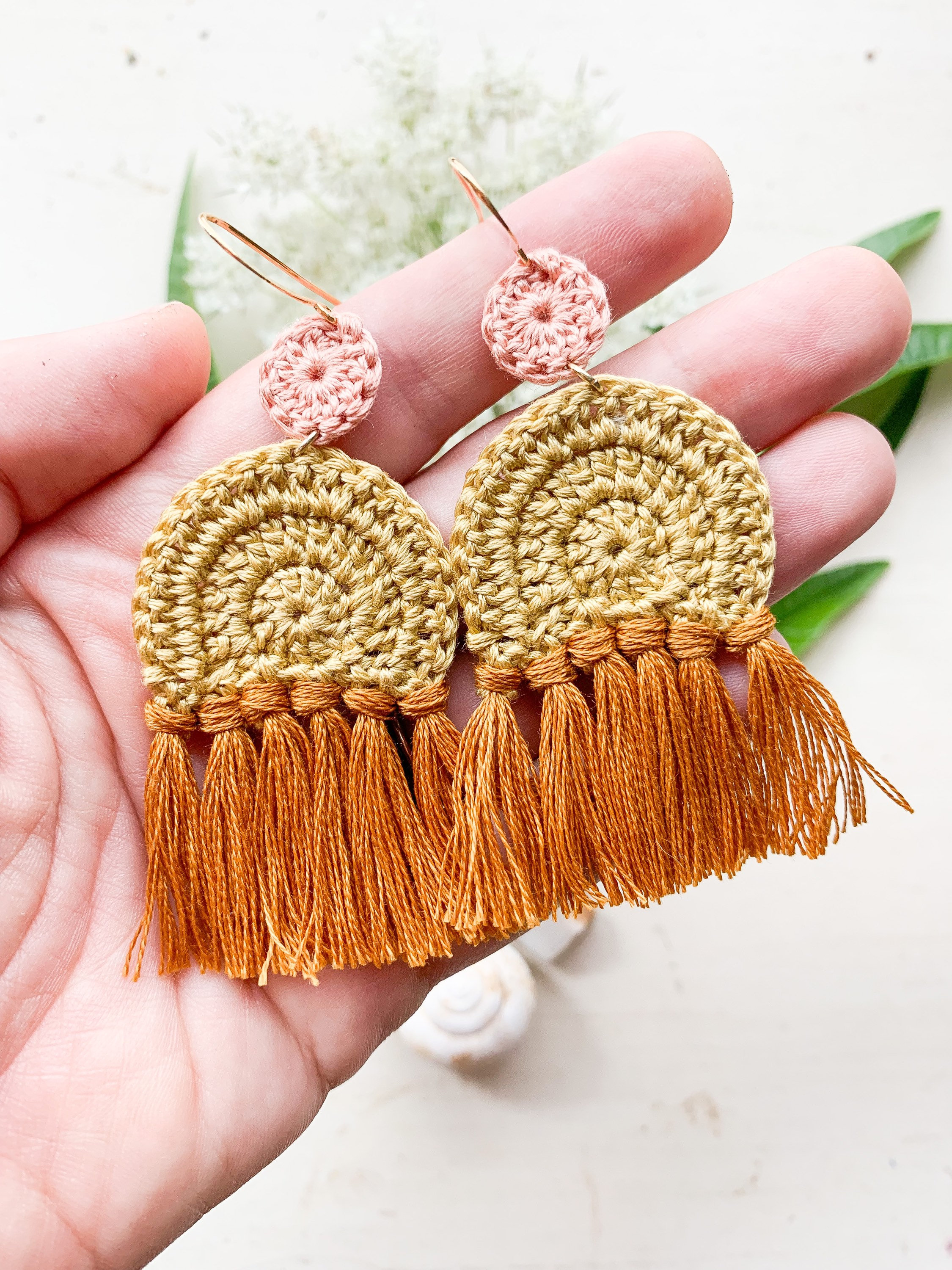 Tassel Arch Crochet Earrings Handmade Earrings Modern Earrings Statement Earrings Boho Earrings Fringe Earrings. Etsy Canada