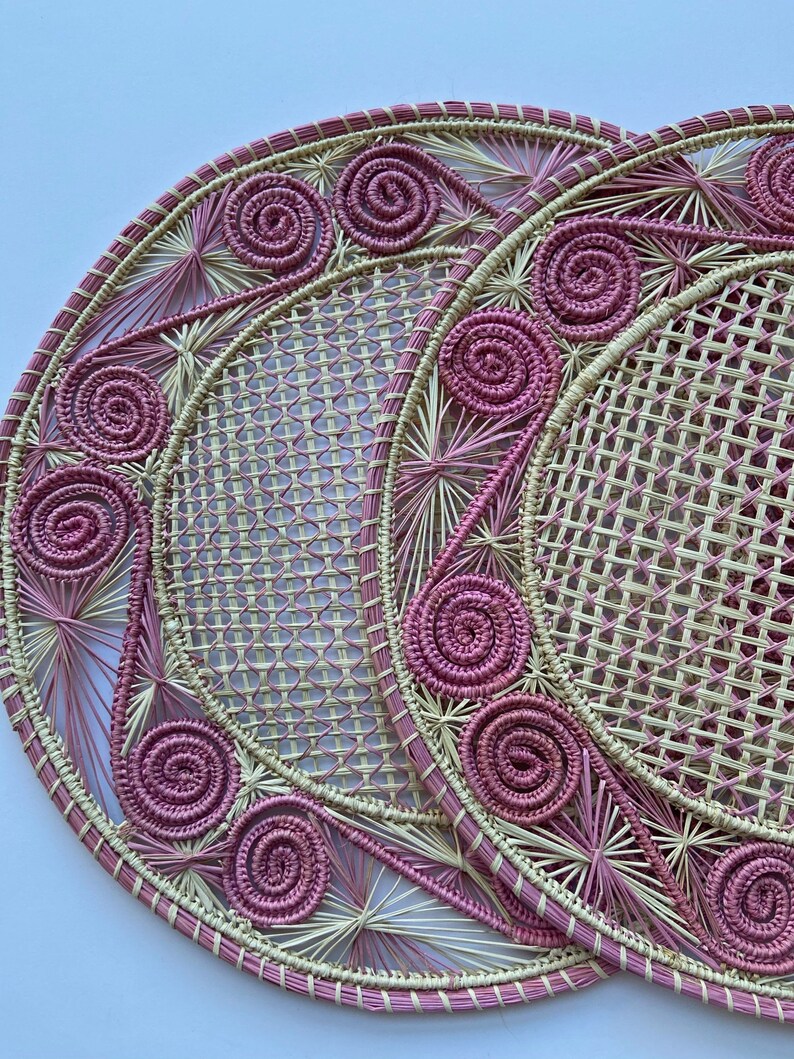 Straw Placemats Etsy