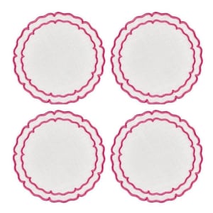 Set of 6 Treated Linen Coasters