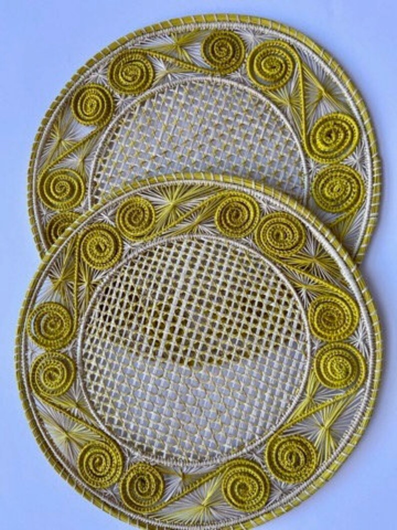 Straw Placemats Etsy