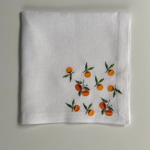 Orange Napkins and Placemats