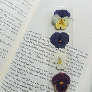 Pressed Violets Bookmark